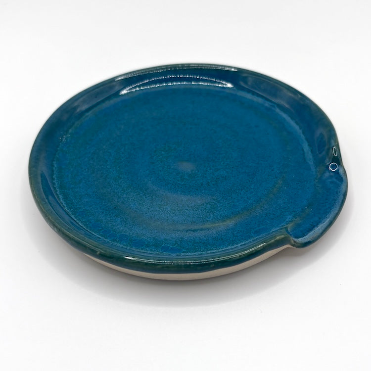 Teal spoon rest