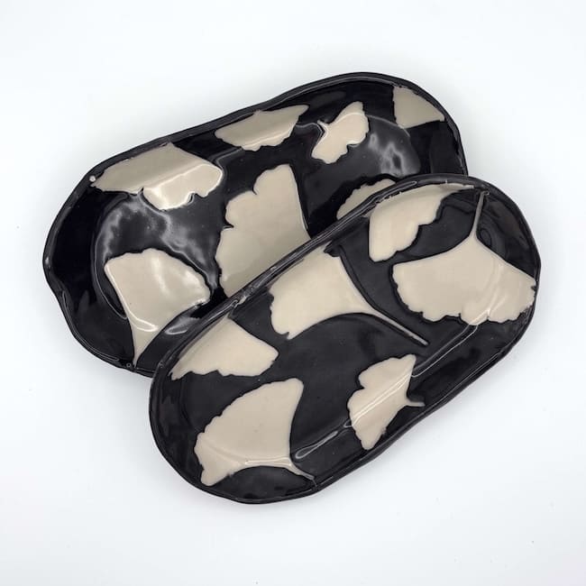 Ginkgo trinket tray