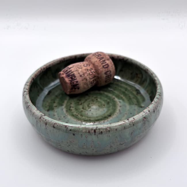 Green wine coaster
