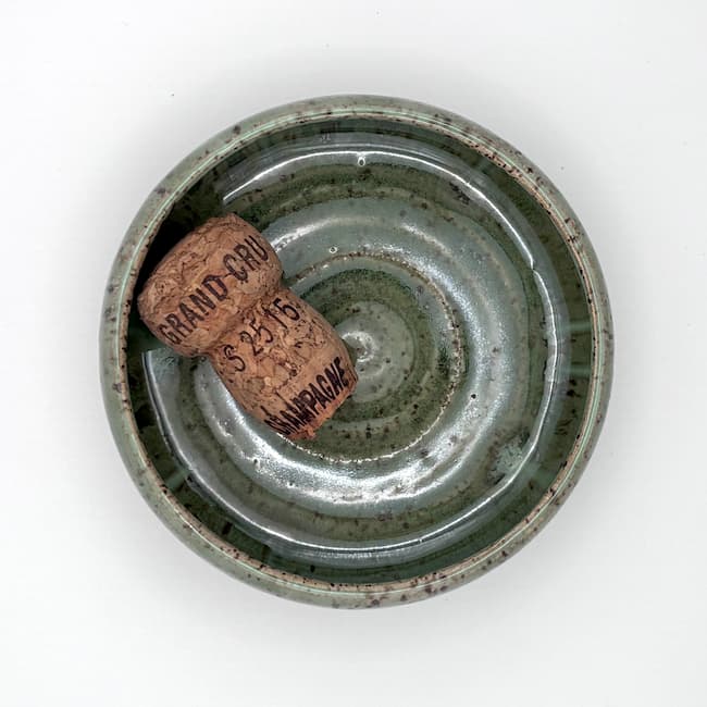 Green wine coaster
