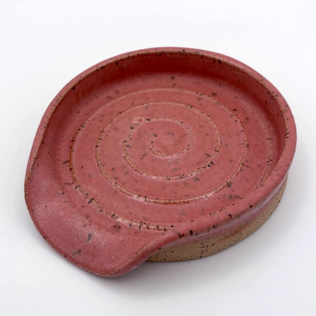 Pink spoon rest