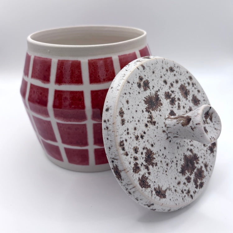 Windowpane cookie jar