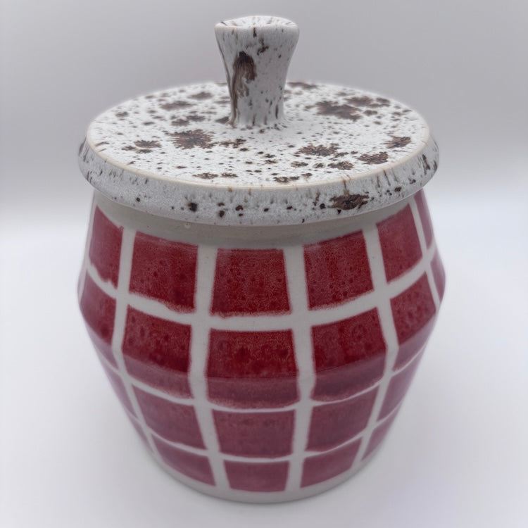 Windowpane cookie jar