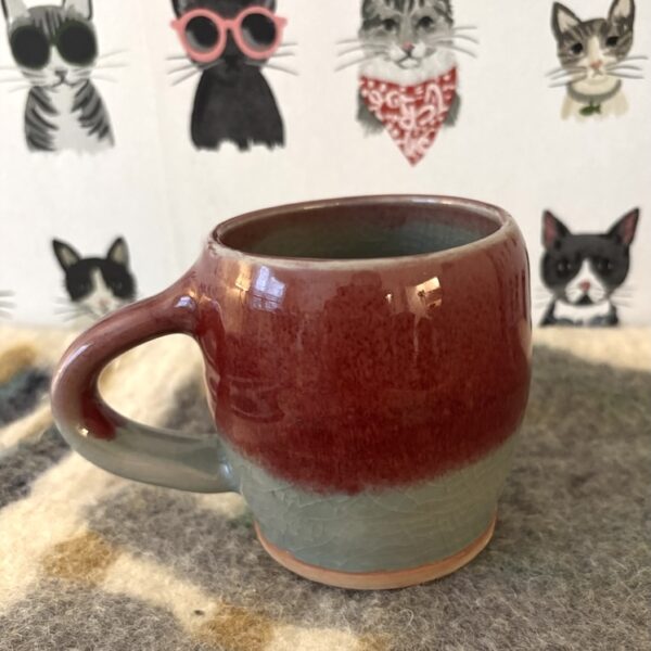 Red and blue mug