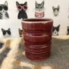 Ridged red cup