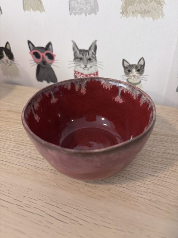 Red creeping flux bowl