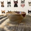 Small red-stripe shino bowl
