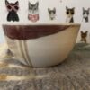 Large red-stripe shino bowl