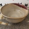 Large red-stripe shino bowl