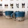 teal-duo-1 Set of 2 teal speckle mugs